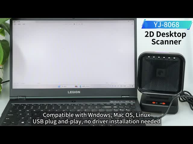 2D Omnidirectional Barcode Scanner QR Code Desktop Barcode Reader for Supermarket Auto Sense Data Matrix PDF417 1D 2D Scanners
