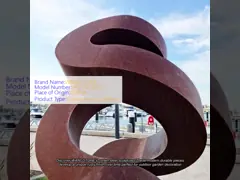Factory Weathering Steel Sculpture Landscape Metal Abstract Corten Steel Sculpture for Garden Decoration