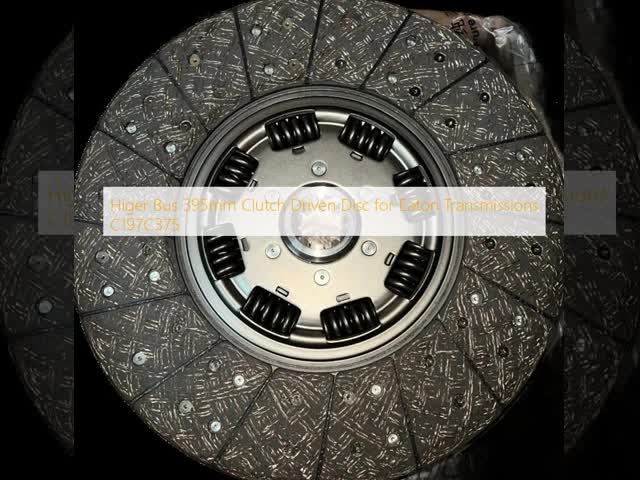 Higer Bus 395mm Clutch Driven Disc for Eaton Transmissions C197C375 video
