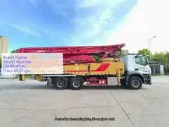 Pompes à béton d'occasion 2021 SANY 51m 51m camion de pompe à béton video