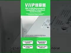 Metal Housing DC EMI Filter with 50Ω Input Impedance 100MΩ Min Insulation Resistance and 0.5mA Max Leakage Current for Medical Equipment