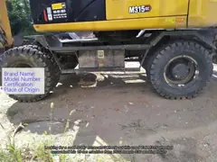 Used Cat M315 Wheeled Excavator for Sale 15 Ton Road Ready Machine