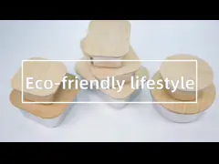 Multifunctional Airtight Freezer Safe Stainless Steel Food Container with Bamboo Lid Reusable Meal Prep Box