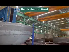 Kohlenstoffstahl Hemi Tankkopf Q345R 5388 mm Durchmesser 66 mm