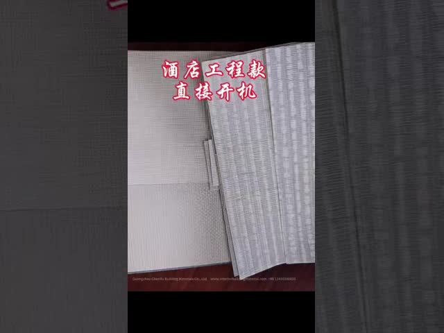 Fabric Backed PVC Interior Decoration Wallpaper Waterproof Vinyl Wallcovering ODM