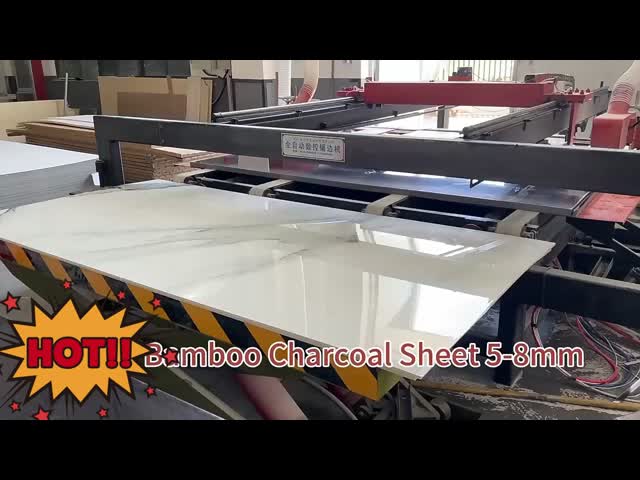 Modern Design Bamboo Charcoal Wood Veneer Panel Bamboo Wall Panels 5mm 280cm 122cm for Bedroom Interior