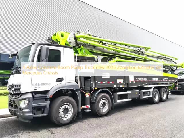 4 Axles Concrete Boom Pump Truck new 2025 Zoomlion 62meter With Sitrak Chassis video