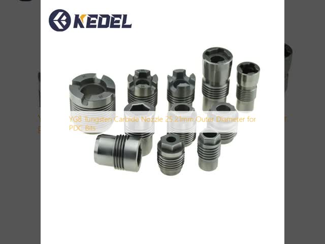 YG8 Tungsten Carbide Nozzle 25.21mm Outer Diameter for PDC Bits