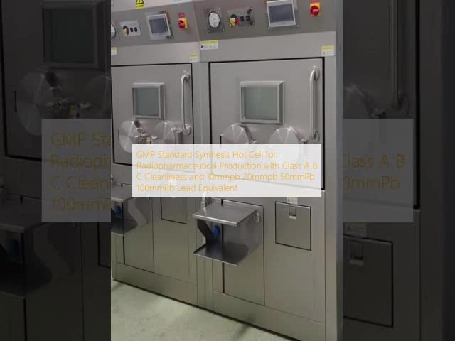 GMP Standard Synthesis Hot Cell for Radiopharmaceutical Production Line with Class A B C Cleanliness and 10mmpb 20mmpb 50mmPb 100mmPb Lead Equivalent