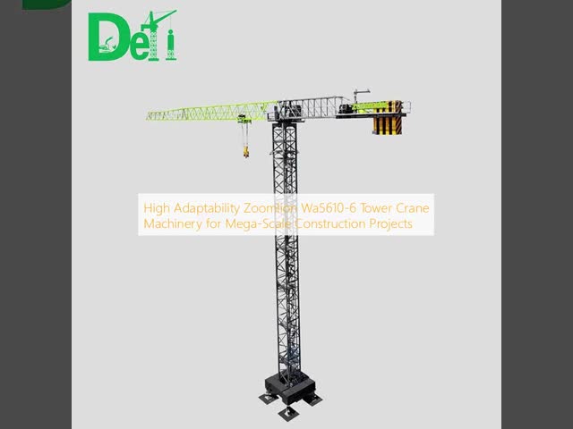 High Adaptability Zoomlion Wa5610-6 Tower Crane Machinery for Mega-Scale Construction Projects