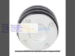 8‘×3 Piastra d‘acciaio Triplice molla ad aria convolta Firestone W01-R58-4056 G1/2 Air Hole