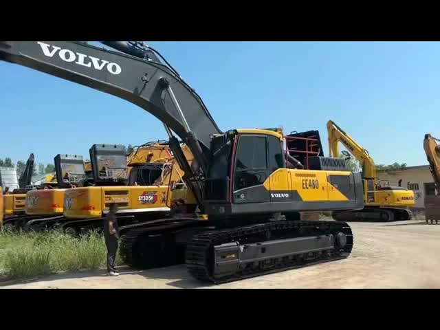 Used Volvo EC480 Excavator 48Ton Hydraulic Crawler 8Ton Operating Weight EPA Engine Airman Make 1 Year Warranty