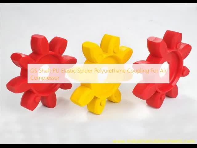 GS Shaft PU Elastic Spider Polyurethane Coupling with 98, 95, 90shore A Hardness, 30-55Mpa Tensile Strength, and 690% Elongation for Air Compressor