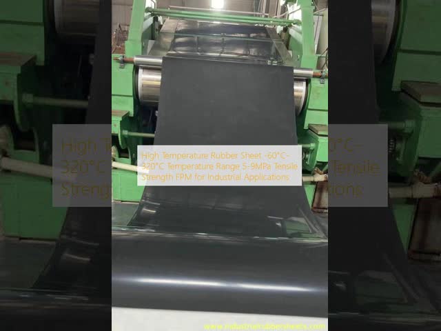 High Temperature Rubber Sheet with Tear Strength ≥25N/mm, 1m-2m Width, and Reinforced with 1PLY Glassfiber or Aramid Fabric
