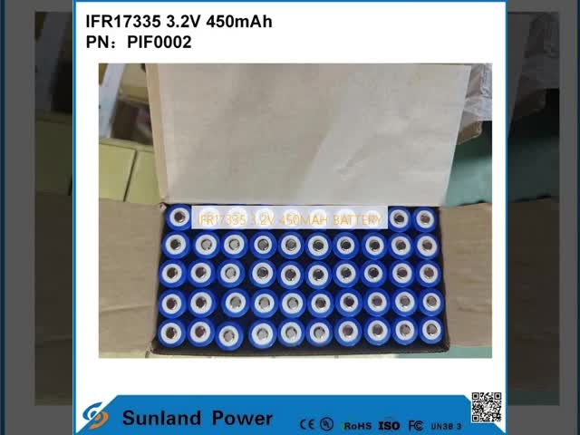 IFR17335 3.2V 450MAH BATTERY
