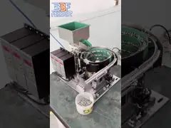 China Electromagnetic Vibratory Double Bowl Feeder For Bolt Washer Silicone Gasket supplier