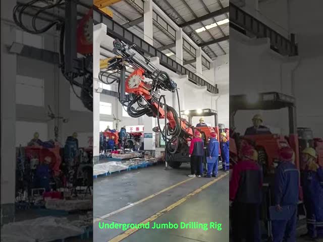 Underground Drilling Equipment Diesel Engine 66kw Construction Machine Tunneling Jumbo Drilling Rig