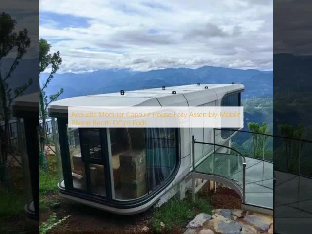 Acoustic Modular Capsule House Easy Assembly  Mobile Phone Booth Office Pods