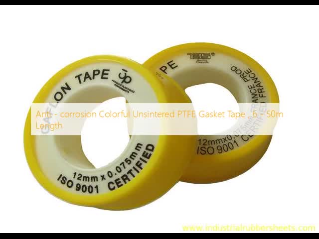 Anti-corrosion Unsintered PTFE Gasket Tape with Density 0.20-1.60g/cm3 and Working Temperature -150°C to +250°C