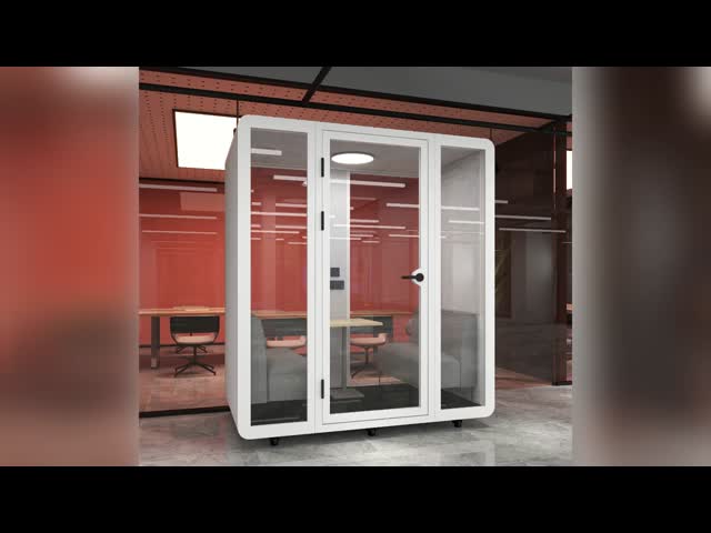 Home Office Soundproof Booth , Phone Booth Meeting Pod Capsule House Space