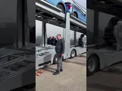 China Wabco Relay Valve Single-Axle Four-Car Trailer Heavy Duty Car Hauler for Transportation supplier