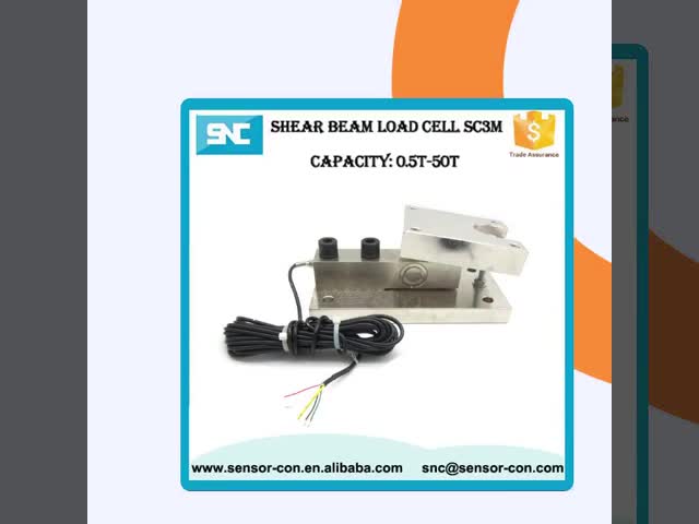 SC3 Weight Sensor Module 1Ton 2Ton 3Ton 5Ton 8Ton for Tank Hopper Scale Weighing System Operating Temperature Range -35- 80 C
