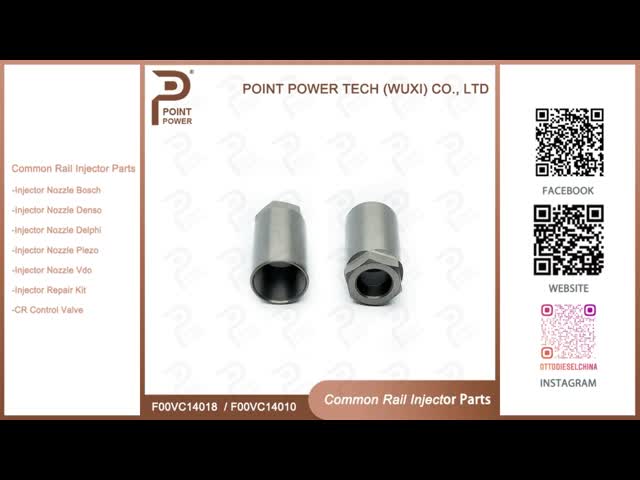 Common Rail Injector Spare Parts Nozzle Nut F00vc14010 / F00VC14018 For 110064 110356 11059 11026 110511 110484