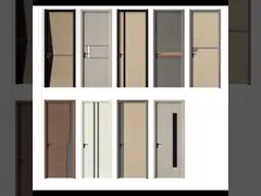 Custom WPC Interior Door 45mm Thickness Waterproof Termite Proof