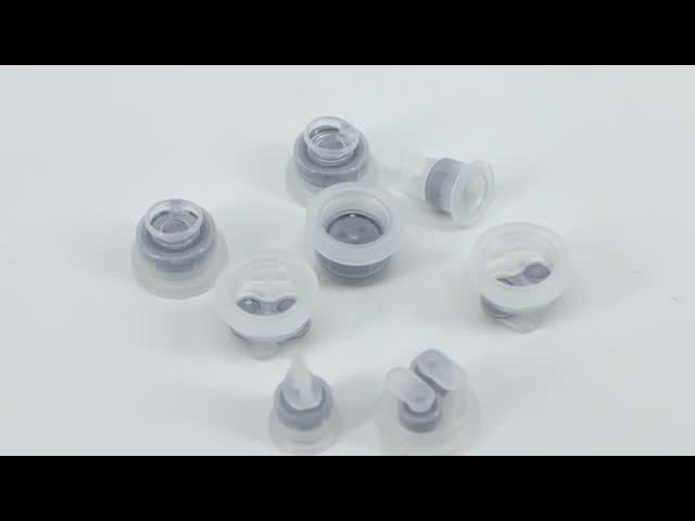 30mm PE Euro Cap Plastic Closure For Medical Infusion Bottle Or Bag Plastic Cap Assembly