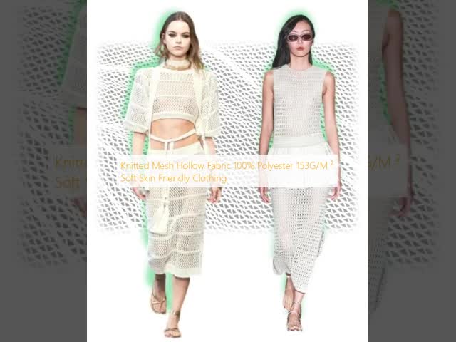 Soft Polyester Knitted Fabric Skin Friendly Knitted Mesh Fabric 153GSM