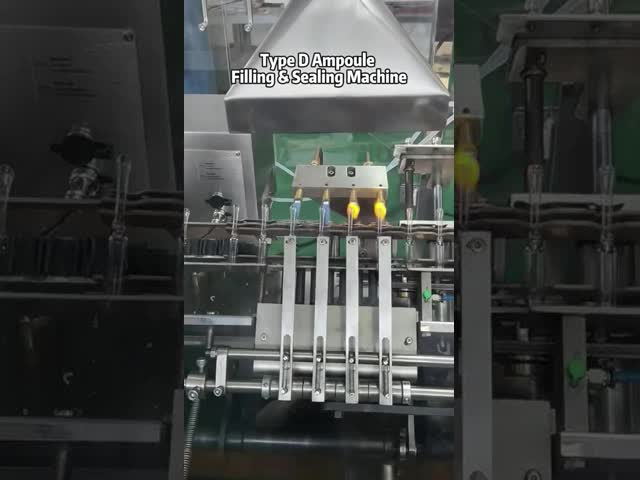 Closed Ampoule Filling Machine for 1-10ml Glass Ampoule Type D with Fully Automatic Operation – Ideal for Vaccines and Hormones