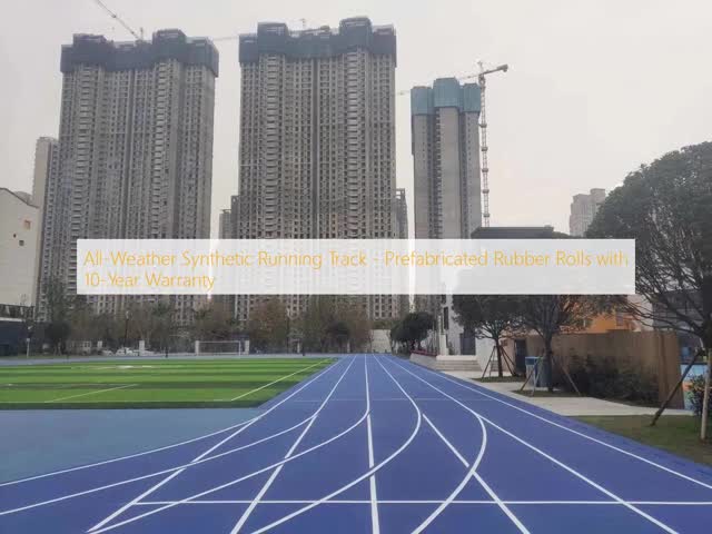 Professional IAAF Certified 13mm Prefabricated Rubber Running Track - No Pour System with Installation Service