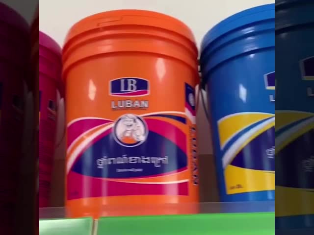 5 Gallon 20L Round Plastic Bucket PP Material Customized Logo