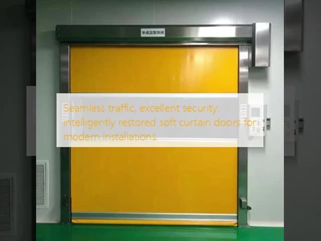 Seamless traffic, excellent security: intelligently restored soft curtain doors for modern installations.