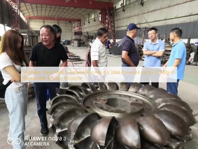 Stainless Steel Hydro Turbine Runner with 1-100 MW Rated Power and Customized Blade Width for Renewable Energy Projects