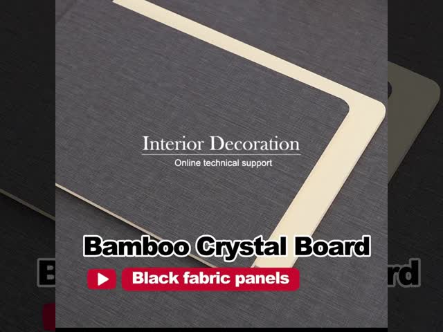 Hot Products Interior Decoration Waterproof Bamboo Charcoal Fabric Wall Panel