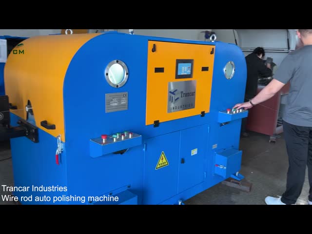 Steel Surface Automatic  Grinding Polishing Machine For Electric Wire Cable
