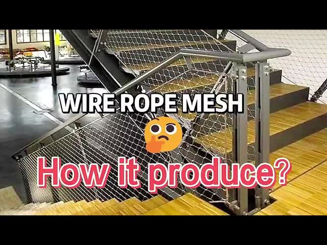 1.5mm Wire Stainless Steel Wire Rope Mesh with Customized Length and Easily Assembled Ferrule Rope Mesh