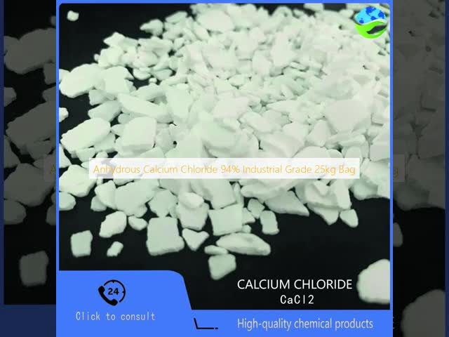 High Purity Anhydrous Calcium Chloride 94% Industrial Grade Hygroscopic Low Freezing Point