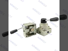 4/2way and 4/3 way Hand Rotary Pneumatic Manual Valve HV200,HV300,HV400,K34R6-08,08D