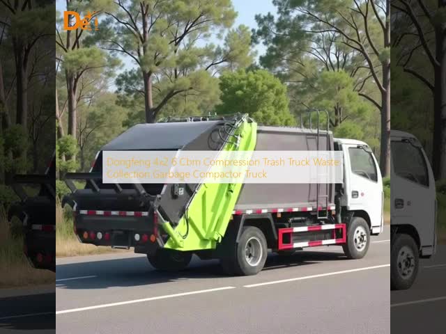 Dongfeng 4x2 6 Cbm Compression Trash Truck Waste Collection Garbage Compactor Truck