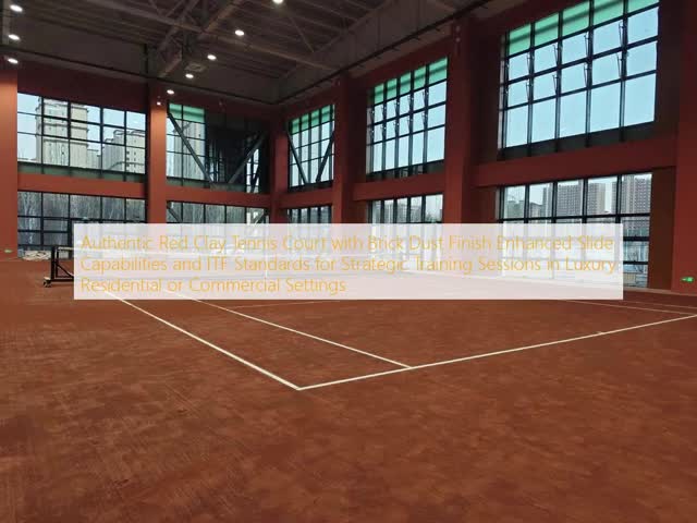 Premium Synthetic Red Clay Tennis Court Base Providing Durable Foundation Low-Maintenance Upkeep and Injury-Preventive Cushioning for Elite Athletes