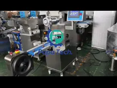 China 1300kg/h Chocolate Enrober Machine Air Cooling Pocky Sticks Double Coating Production Line supplier