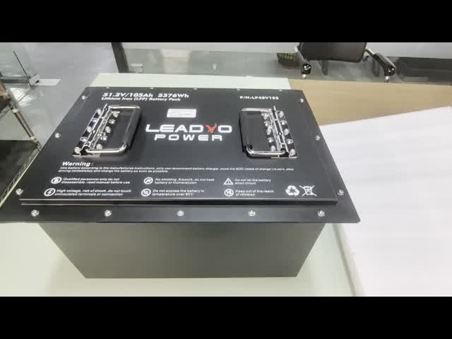 High Current Golf Cart Lifepo4 Battery 48V 100Ah 200A Rechargeable With LCD