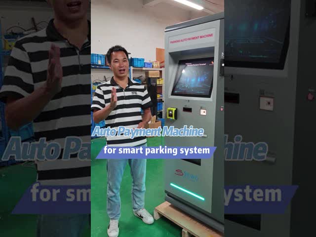 Smart Parking Payment Machine with Thermal Printer - Integrated Parking Sensors & Barrier Gate Control for Commercial Parking