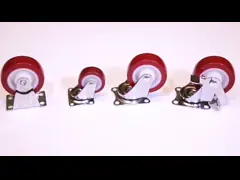 Wear Resistant Industrial Casters Durable PU Castor Wheels Tread Smooth