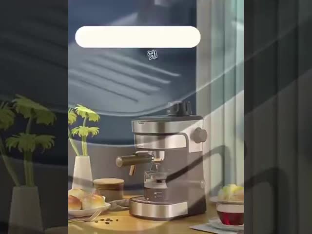 Small Italian Espresso Machine Milk Frother Integrated 800w For Office Use