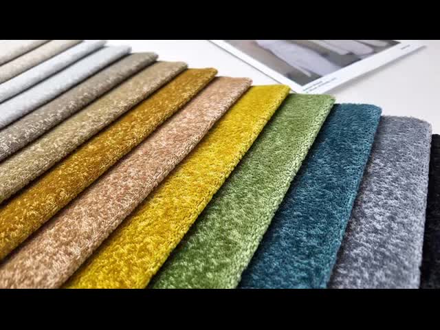 Custom-made 100% Polyester Cut Pile Single Color Velvet Sofa Cover Fabric With 142 Cm Width And 430gsm For Upholstery