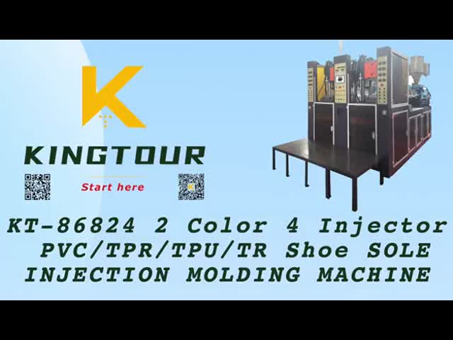 Static Injection Molding Machines 6 Station Shoe Sole Molding Machine For Making PVC TPU TPR Shoe Sole