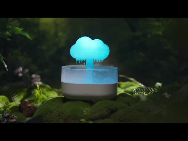Desktop Water Drop Humidifier Aromatherapy Machine Bedroom Cloud Raindrop Humidifier